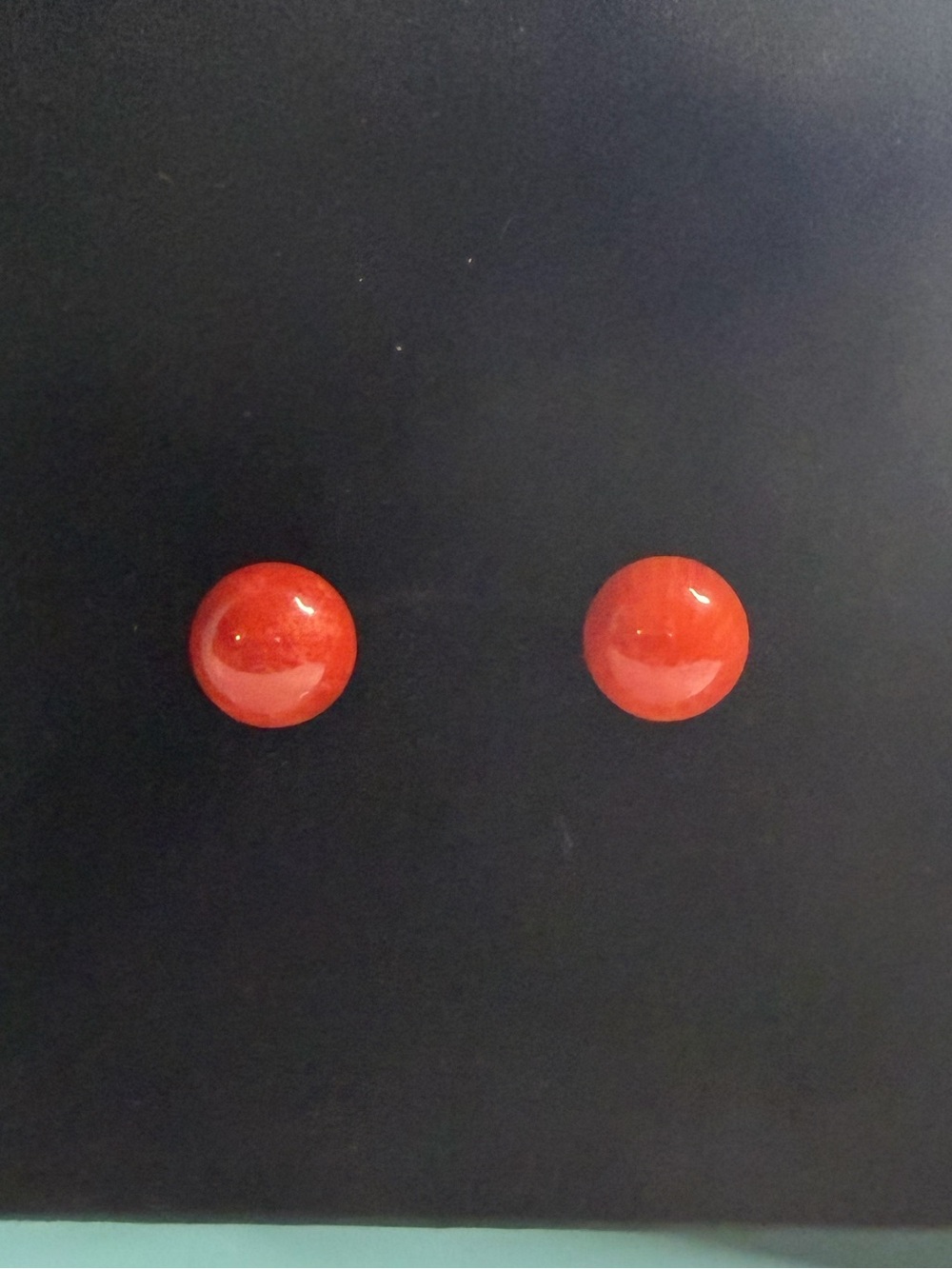 10k Real Gold Red Earrings